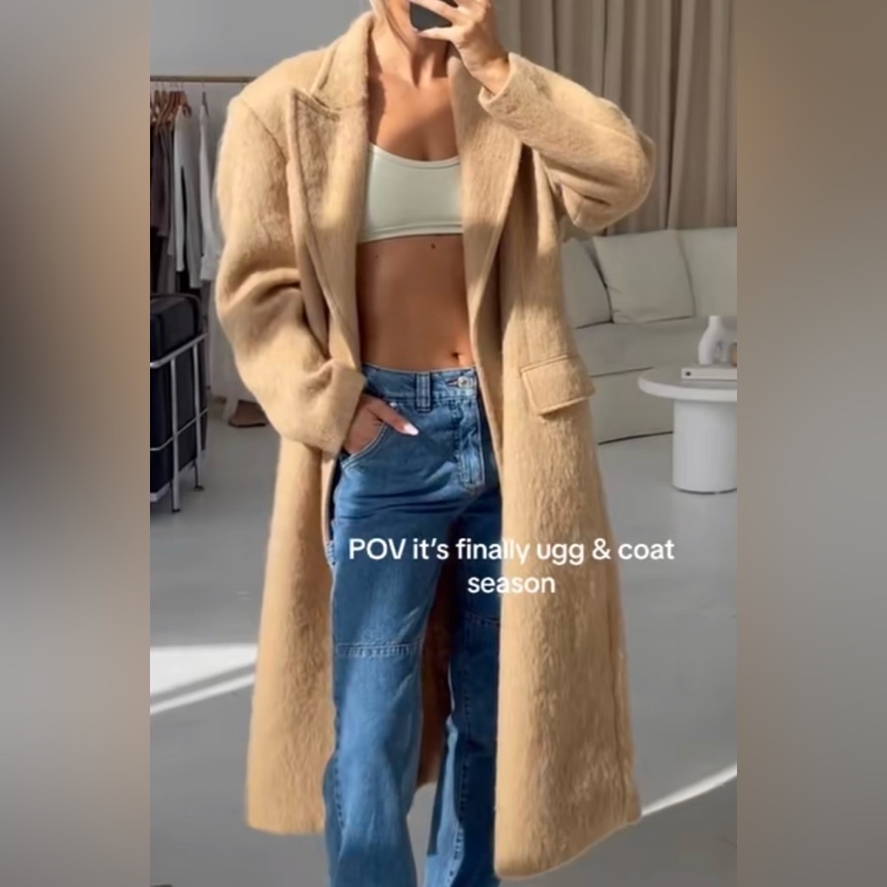 Long fur coat